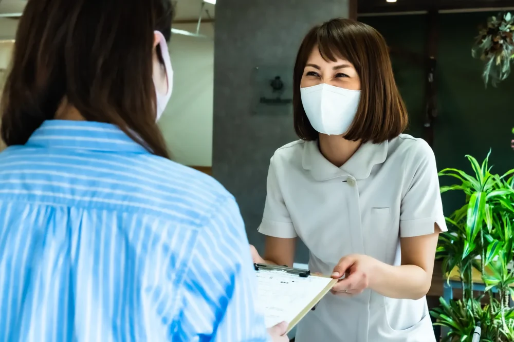 整骨院えんの受付